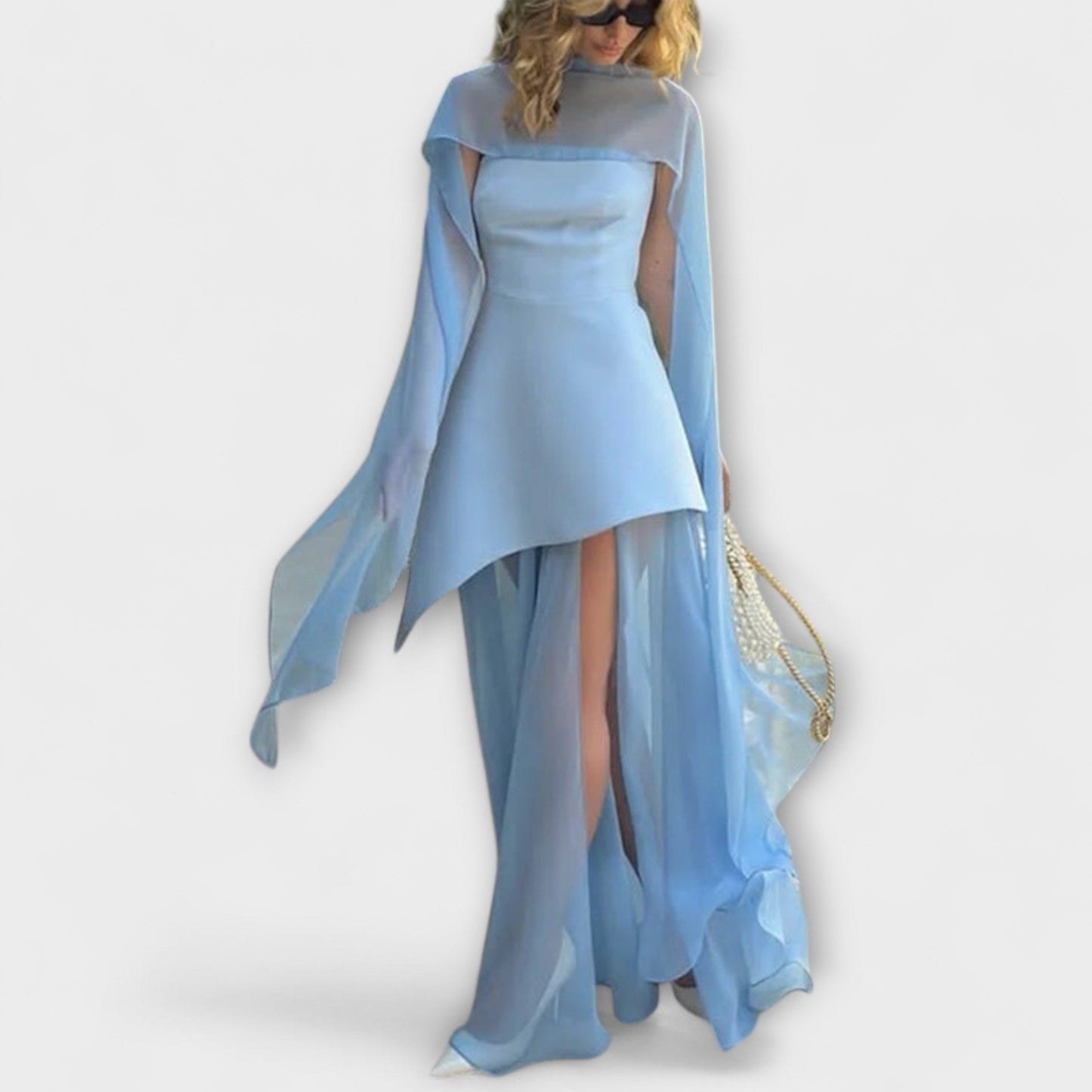 Goldie - Vestido maxi de chifón