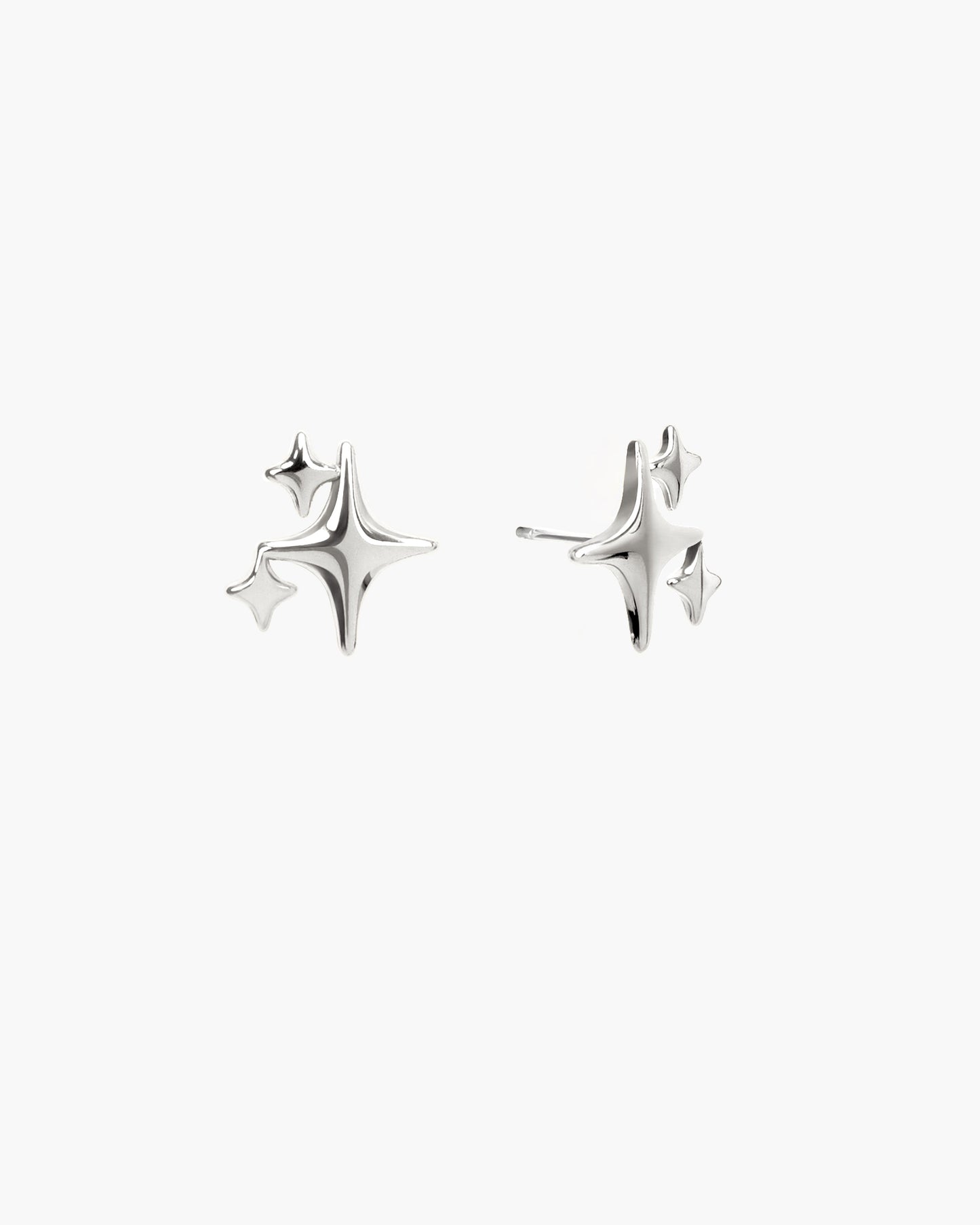 Pendientes de Tuerca Brillantes