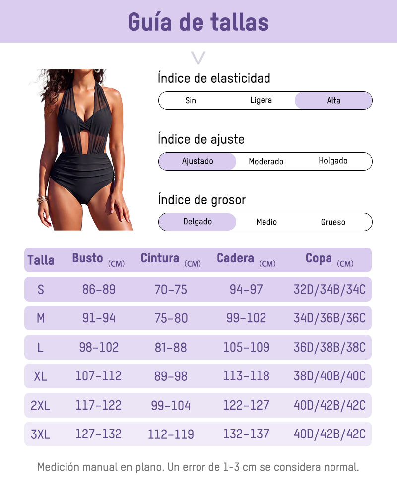 Capri | Bikini Moldeador de Talle Alto con Malla