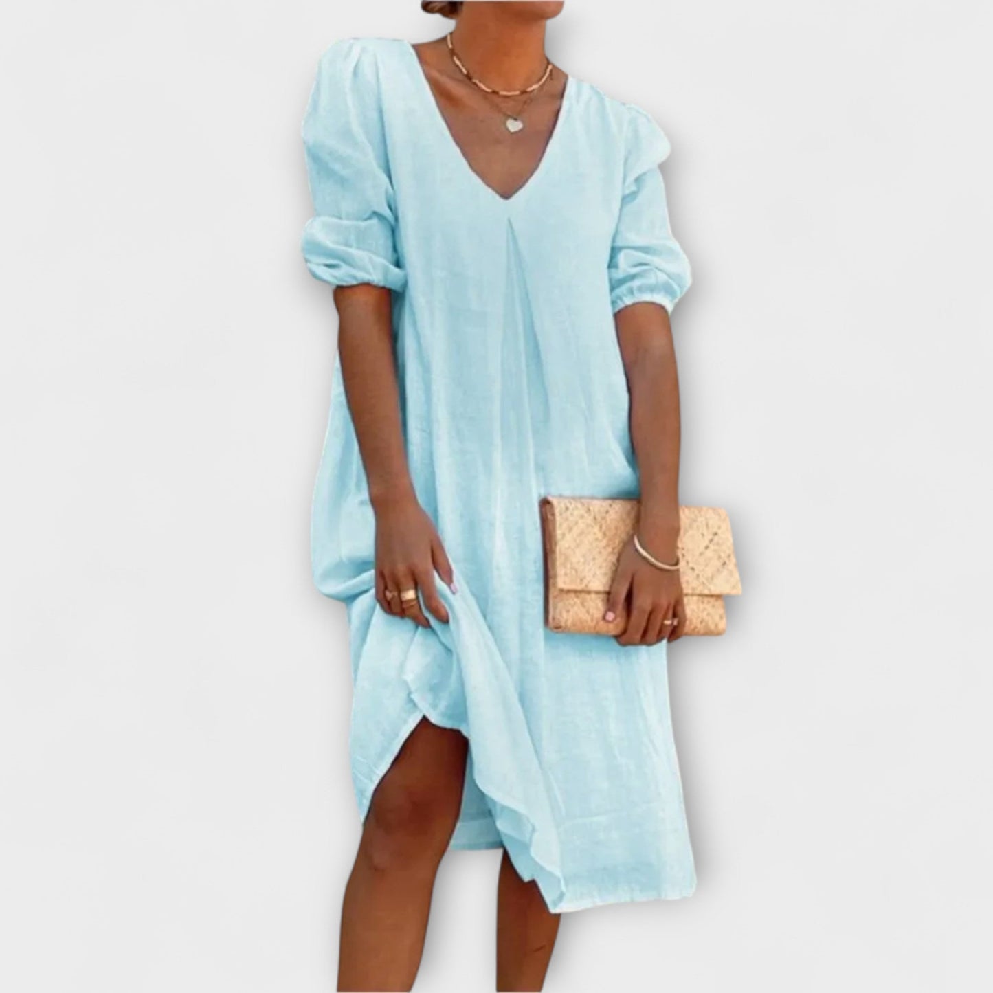 Fanny - Vestido de verano elegante con detalles de ganchillo