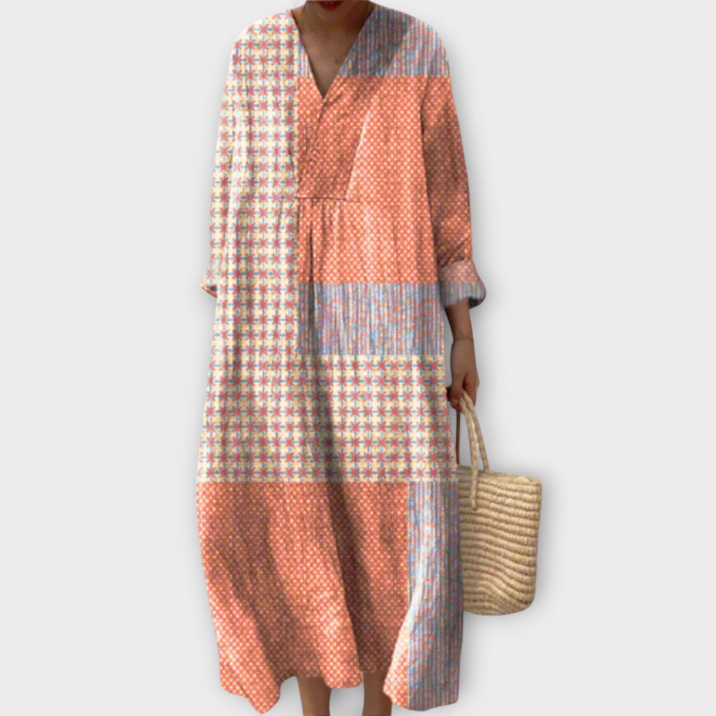 Bethany - Vestido elegante con diseño geométrico