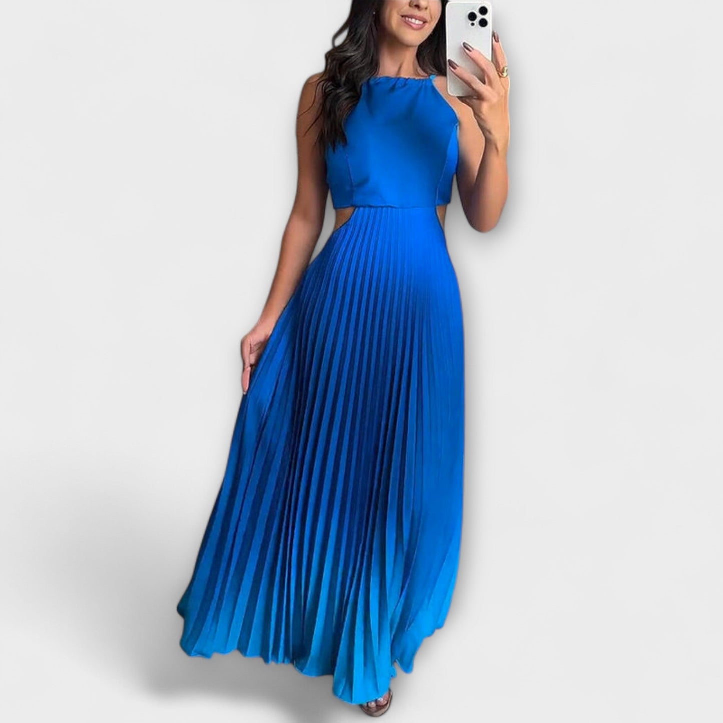 Haven - Ropa Maxi Estilosa sin Mangas con Tie-Dye