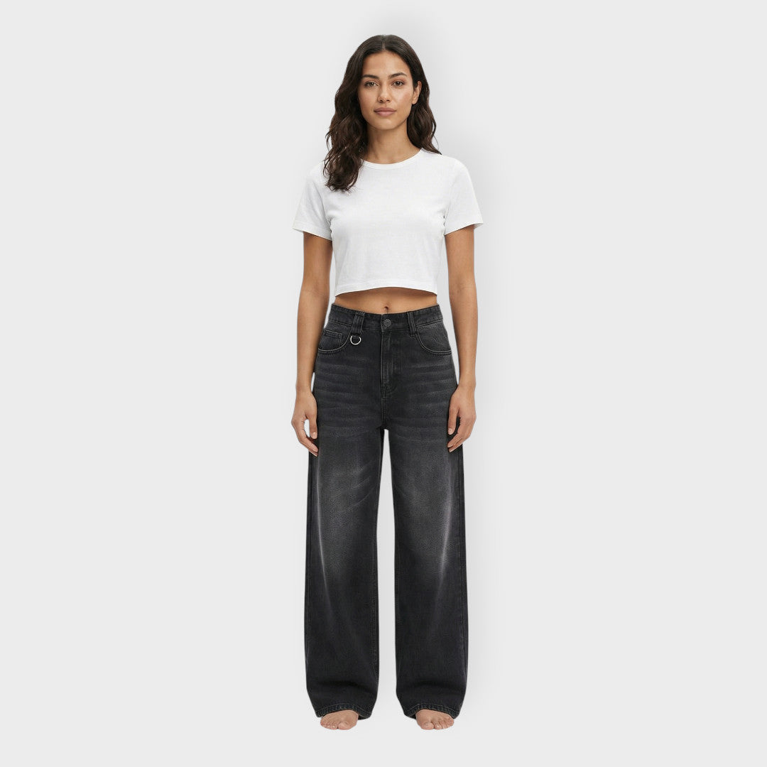 Vaqueros Baggy Mujer Pierna Ancha