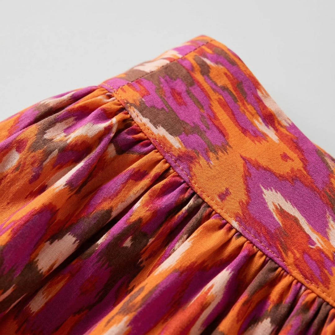 Rocio | Vestido Midi Escote en V + Pendientes de Regalo