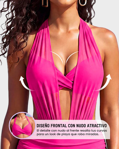 Capri | Bikini Moldeador de Talle Alto con Malla