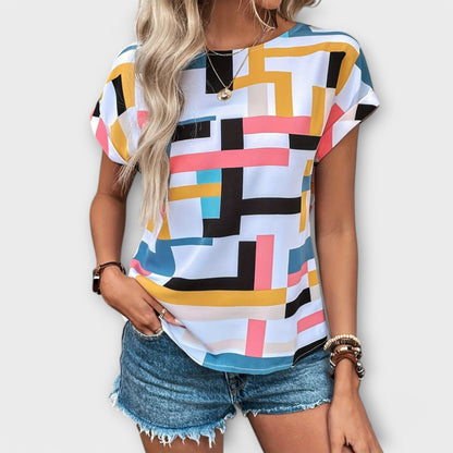 Chloe - Blusa corta de manga corta