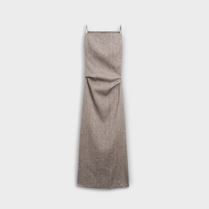 Clara - Vestido maxi de mezcla de lino