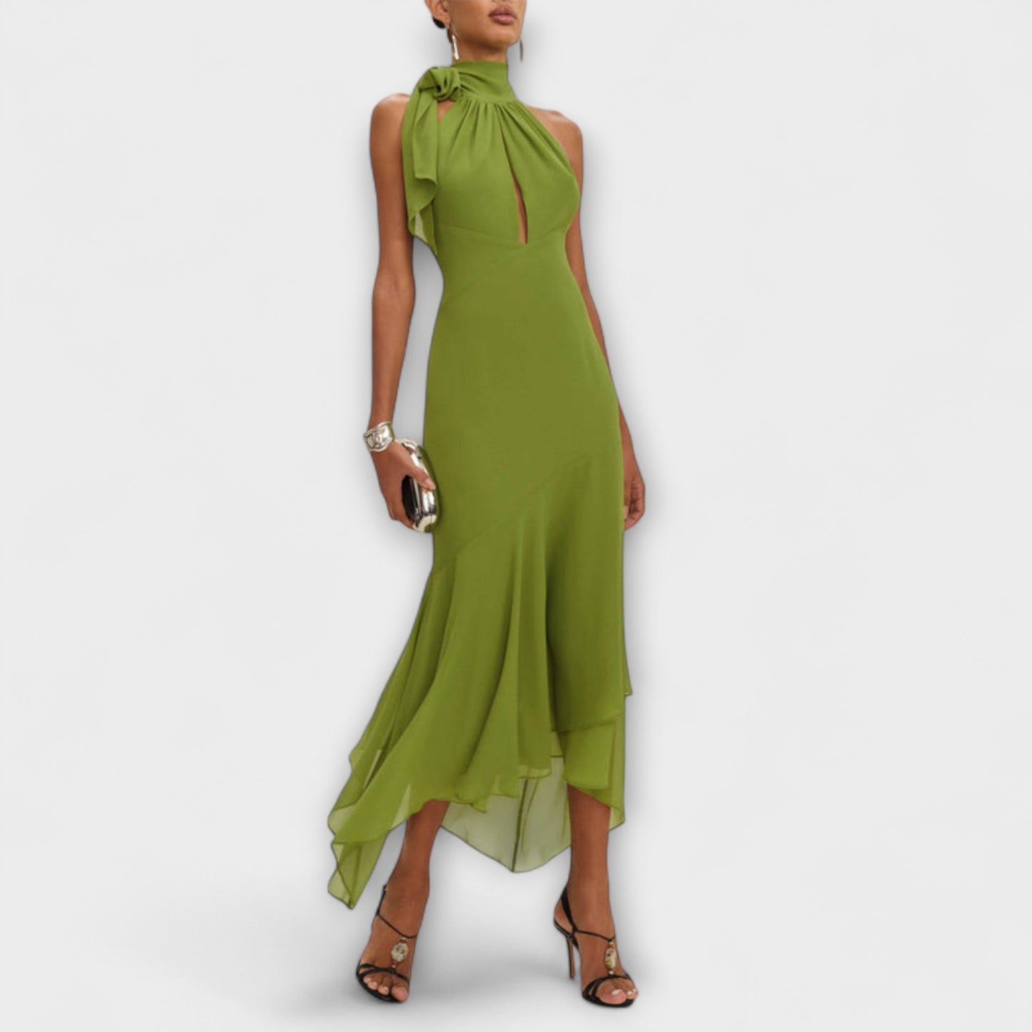Elodie - Elegantes vestido maxi asimétrico