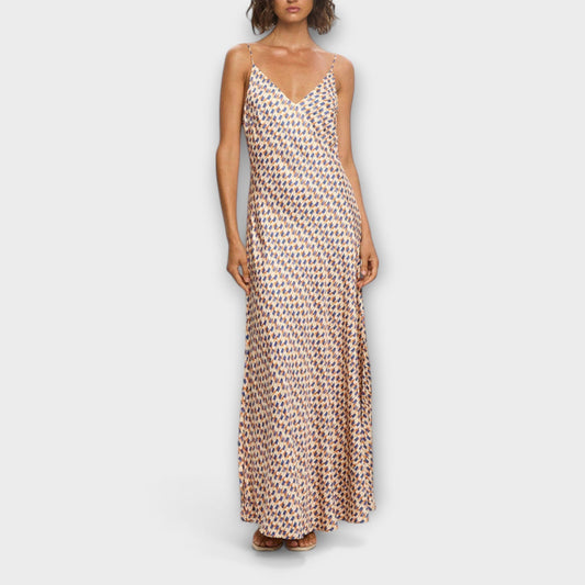 Tove - Vestido maxi estiloso con estampado geométrico