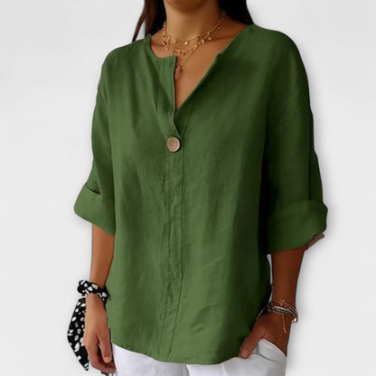 Nicole - Blusa Casual de Lino