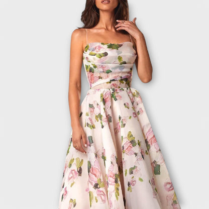 Vestido Midi Elegante de Chifón