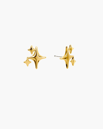 Pendientes de Tuerca Brillantes