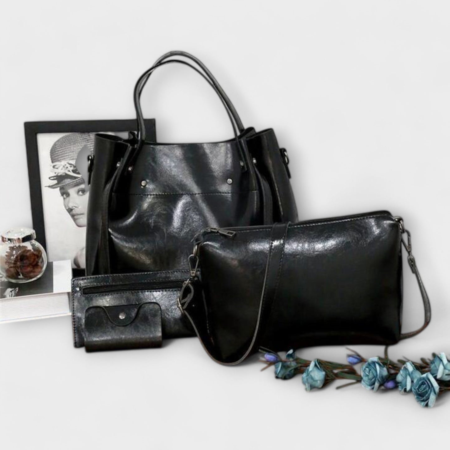 Cécile. - Bolso vintage de 4 piezas