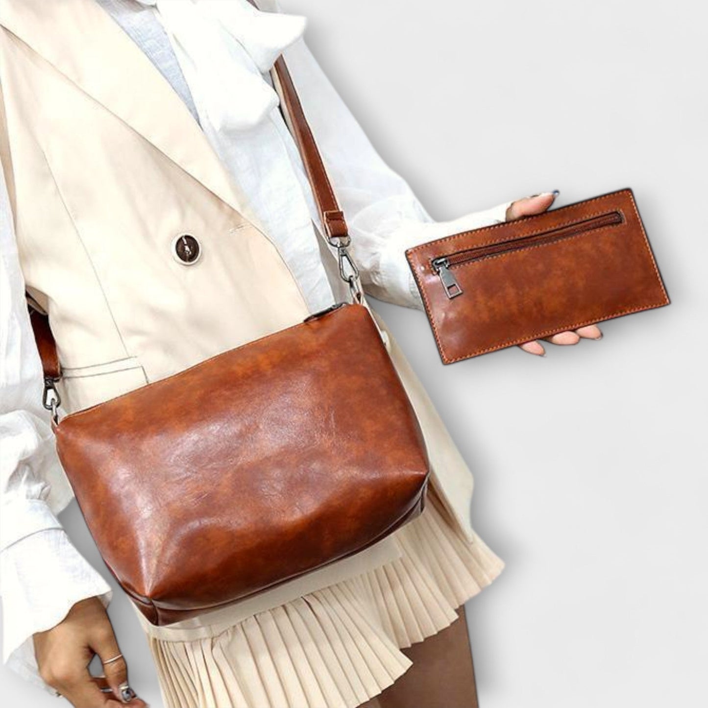 Cécile. - Bolso vintage de 4 piezas