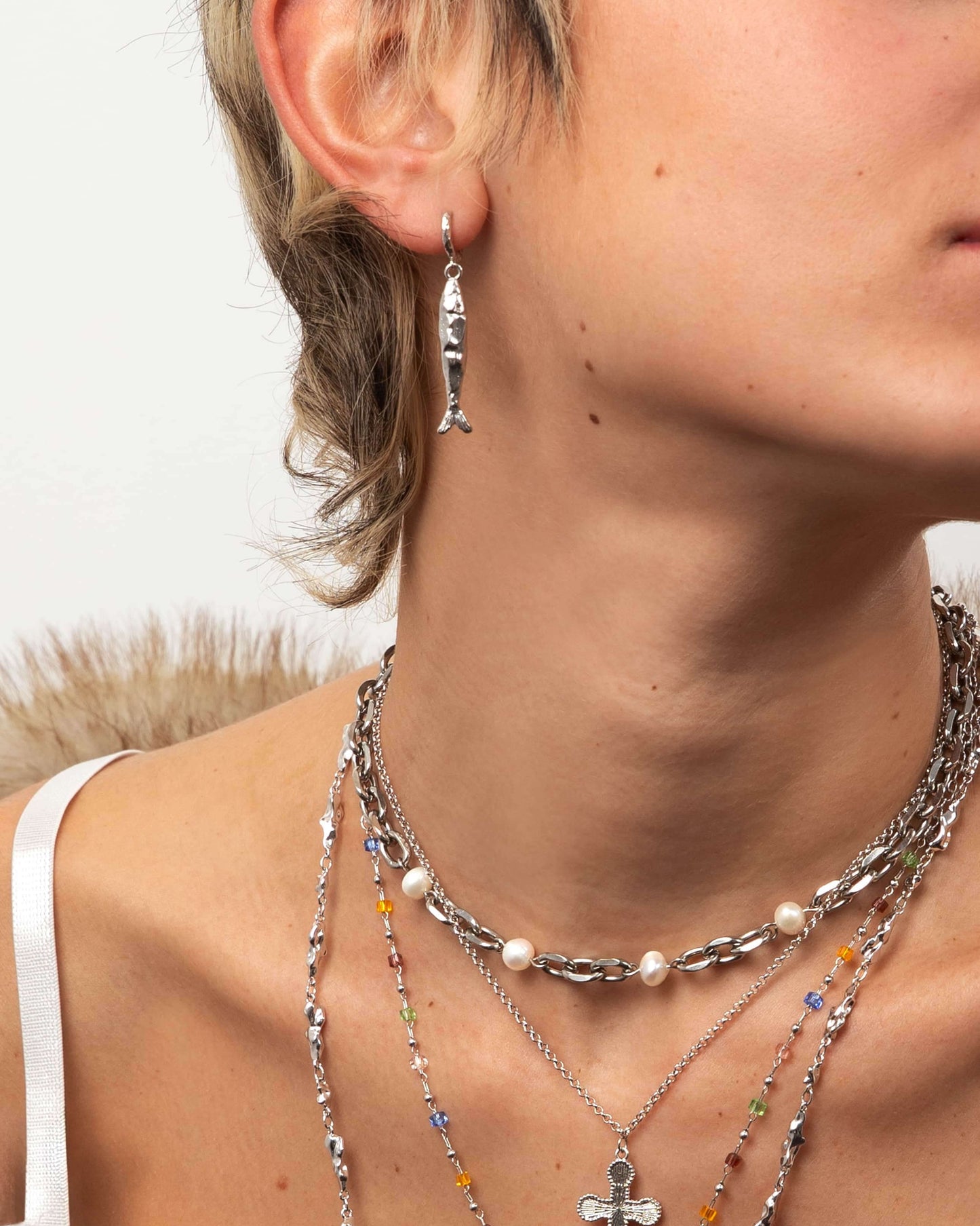 Pendientes Anchoa en Plata