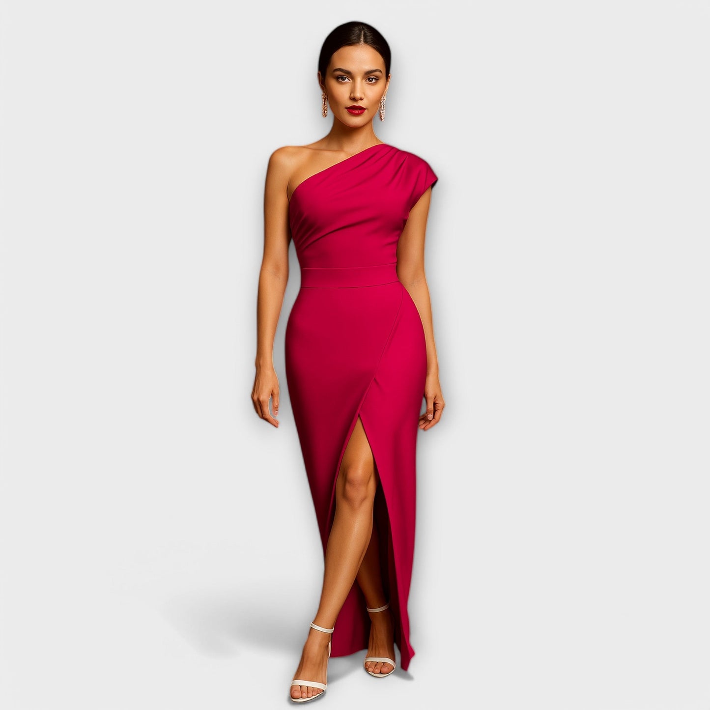 Elegantes vestidos de noche asimétricos