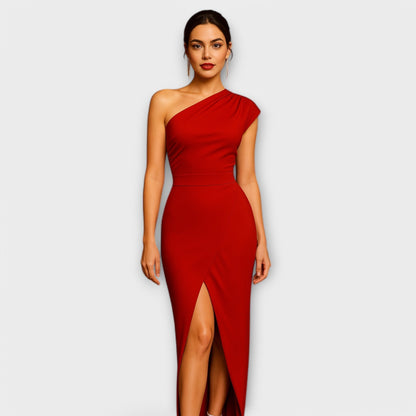 Elegantes vestidos de noche asimétricos