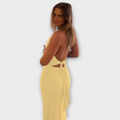 Vestido Gala Suave Sin Espalda