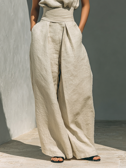 MARIA | CONJUNTO MINIMALISTA DE LINO