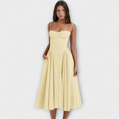 Rosalie - Elegante vestido de corsé sin mangas