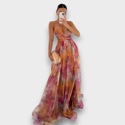 Giselle - Vestido Maxi con Estampado Floral