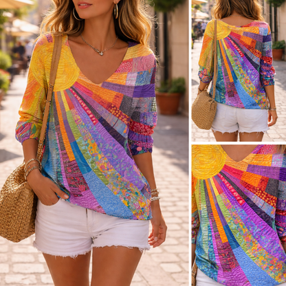 Ágatha | Camisa artística multicolor