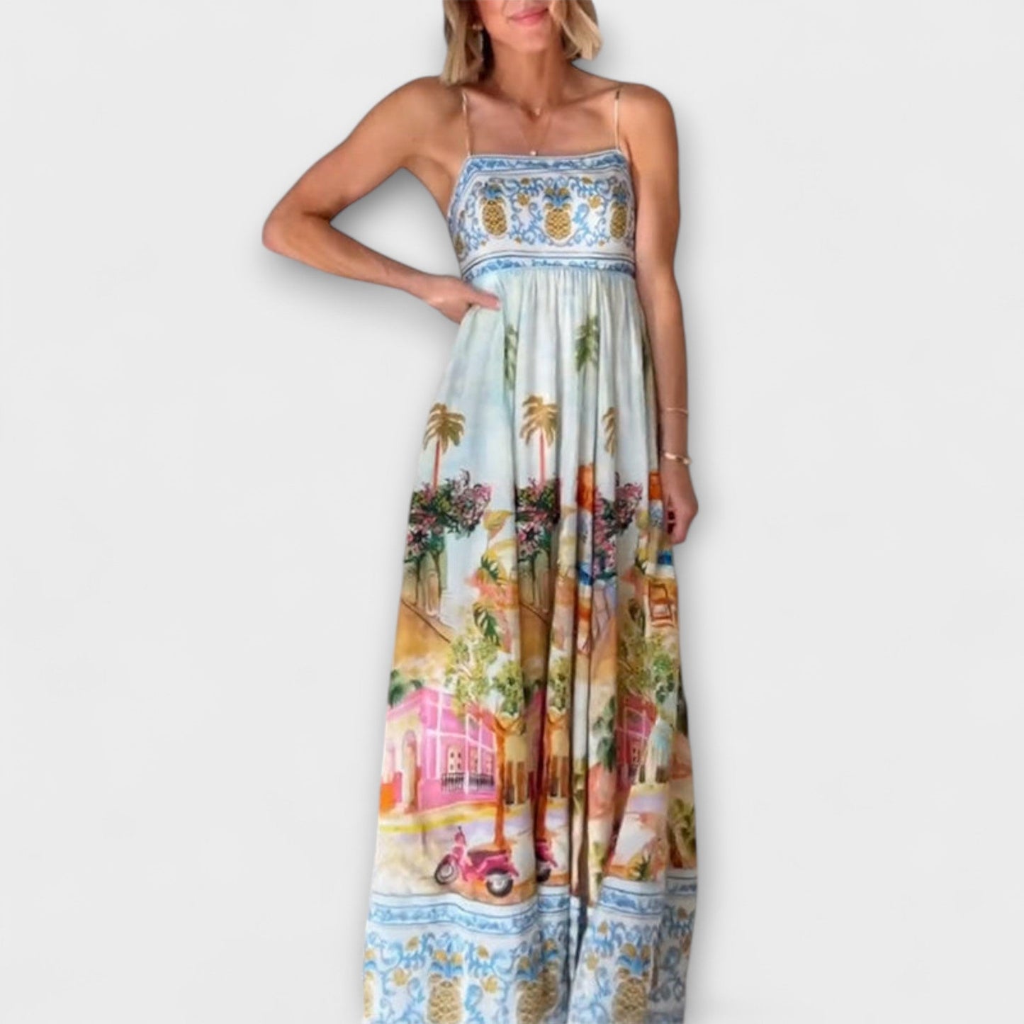 Lumen - Vestido Maxi Aracati Multicolor