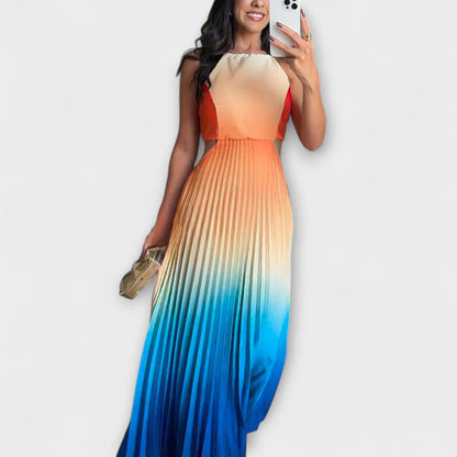 Haven - Ropa Maxi Estilosa sin Mangas con Tie-Dye