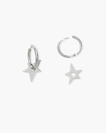 Pendientes Estrella en Plata
