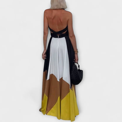 Nava - Vestido largo con espalda descubierta