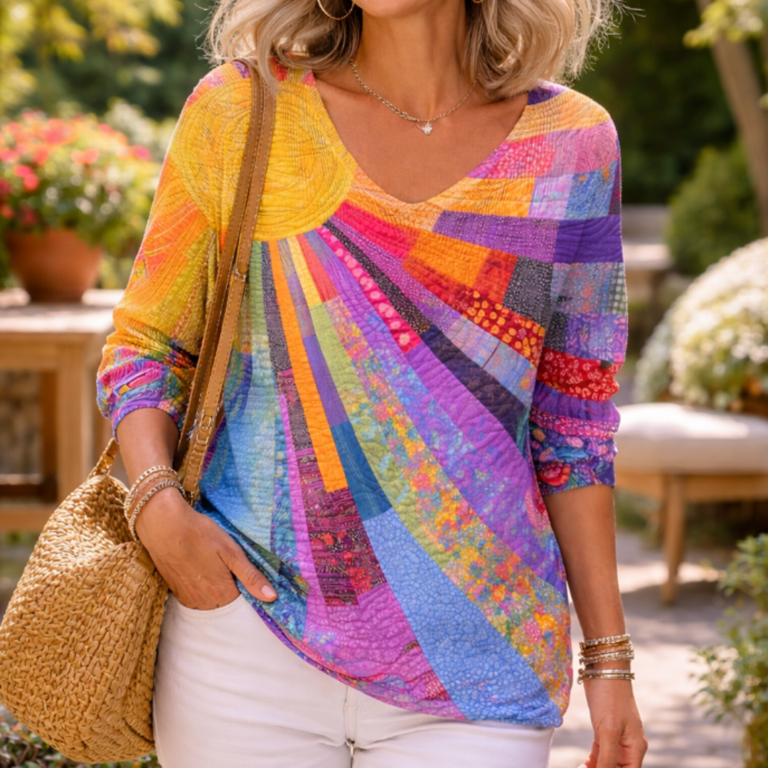 Ágatha | Camisa artística multicolor