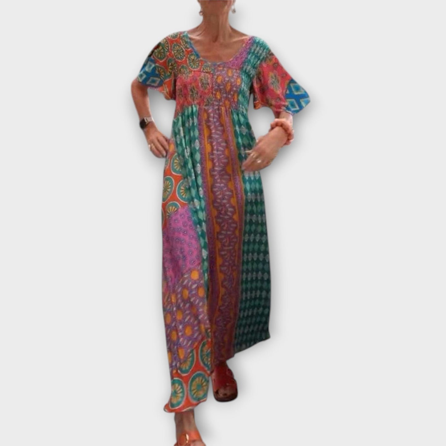 Melania - Vestido Boho Vibrante