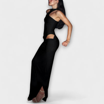 Minna - Vestido sin mangas seductor con corte