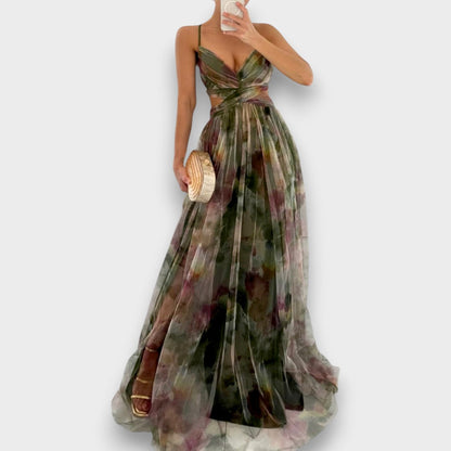Giselle - Vestido Maxi con Estampado Floral