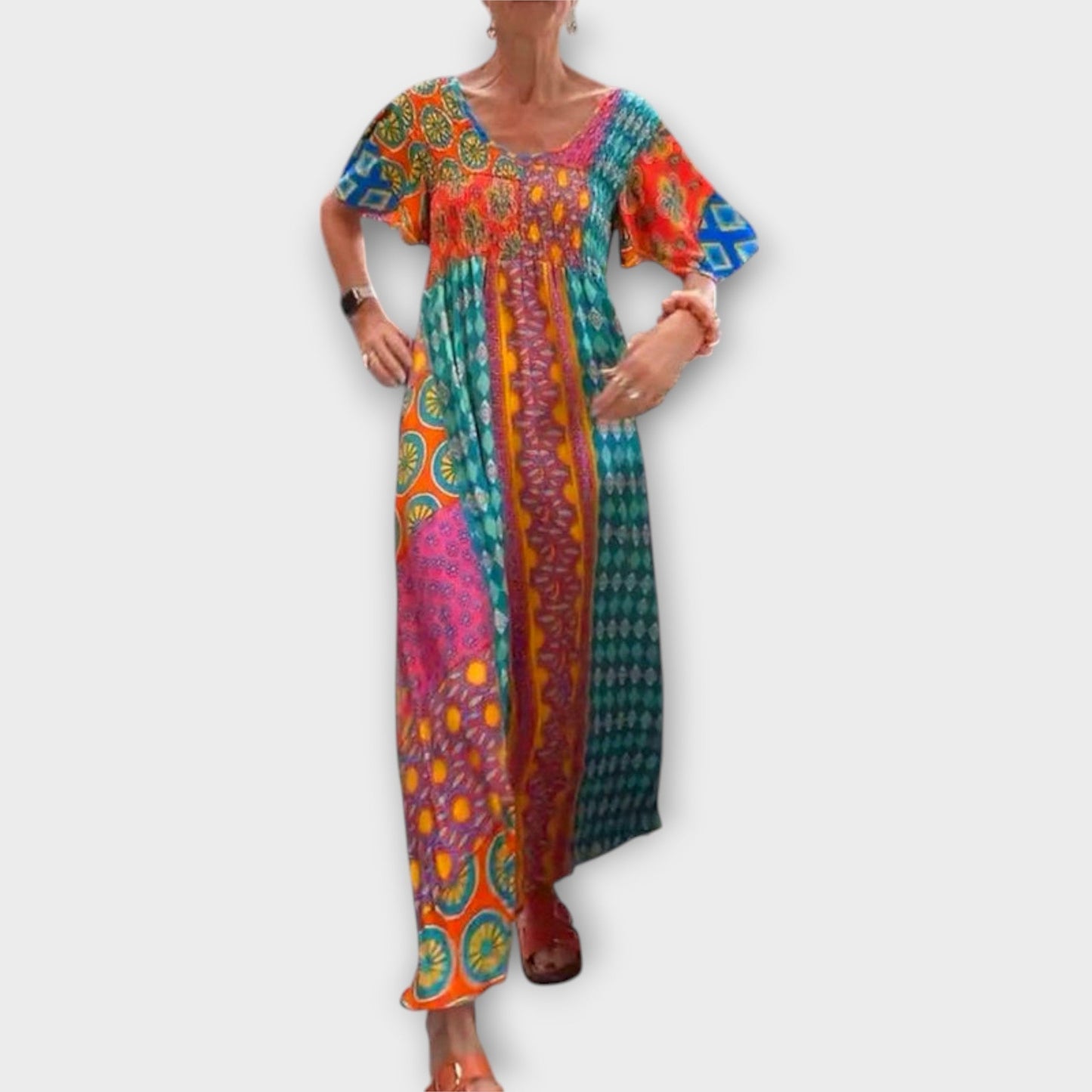 Melania - Vestido Boho Vibrante