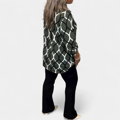 Petra – Blusa con patrón gráfico