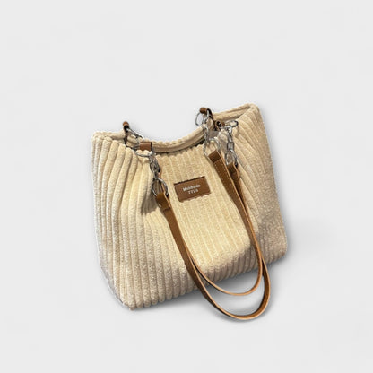 Cécile. - Bolsa de hombro de terciopelo suave