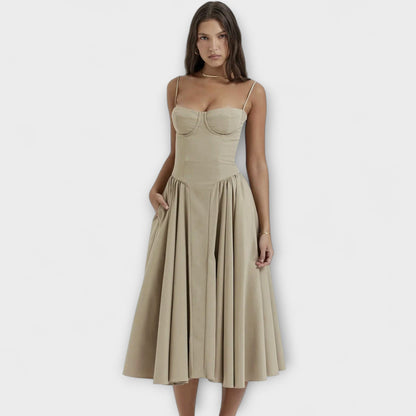 Rosalie - Elegante vestido de corsé sin mangas