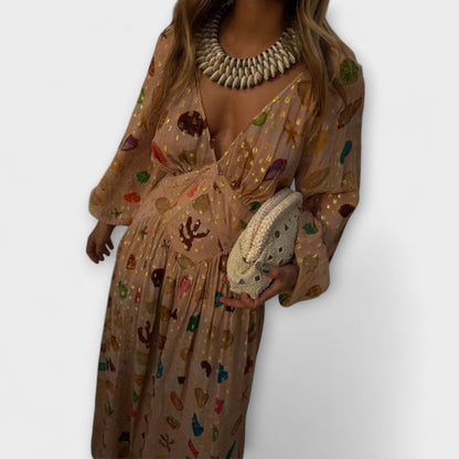 Lauren - Vestido Reign Petite con Conchas