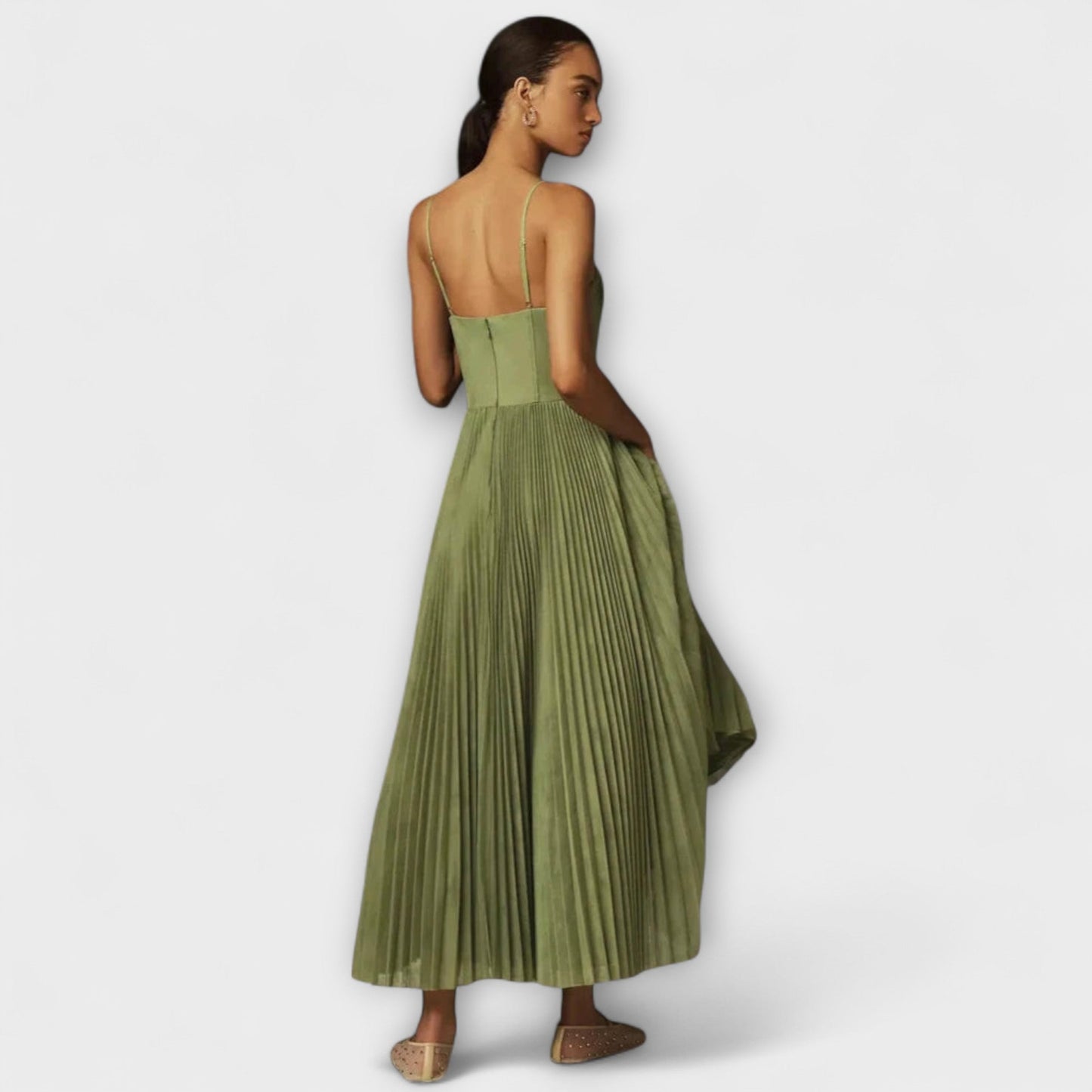 Marilyn - Falda Midi de Tul Fruncida con Bustier