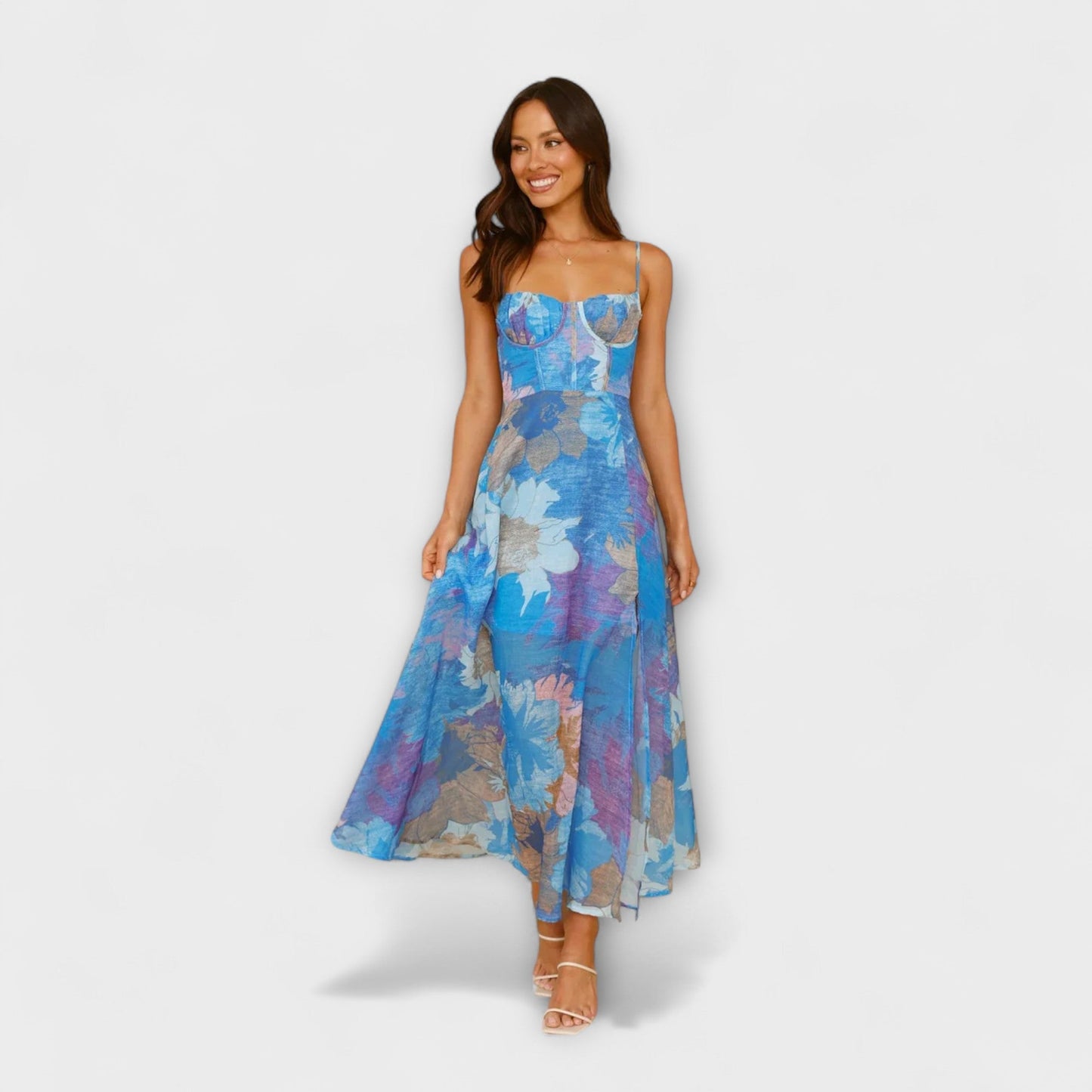 Audrey - Vestido con estampado floral para mujeres - Estiloso y atractivo