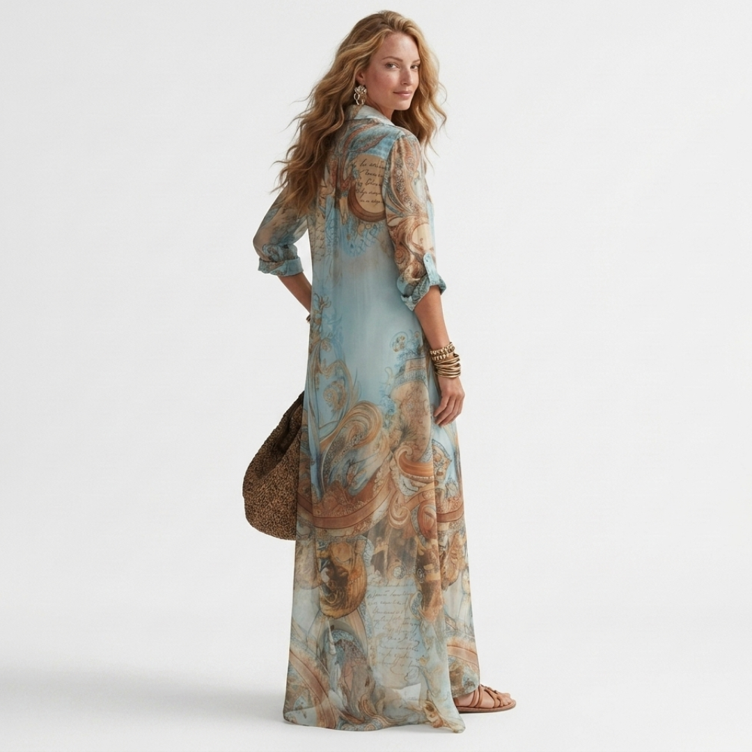 Santorini - Vestido Maxi Elegante