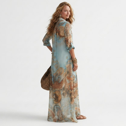 Santorini - Vestido Maxi Elegante