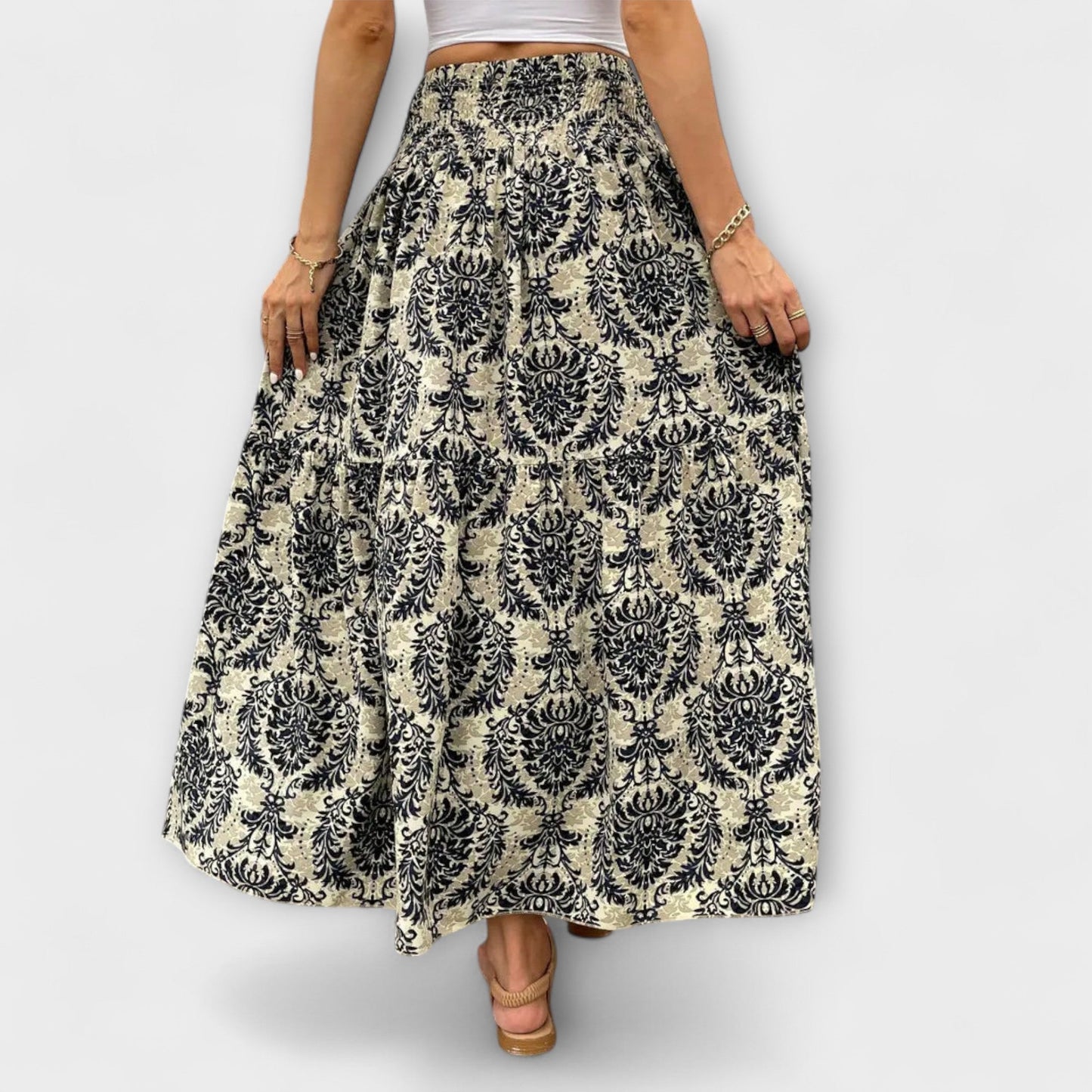 Vestido cómodo con estampado