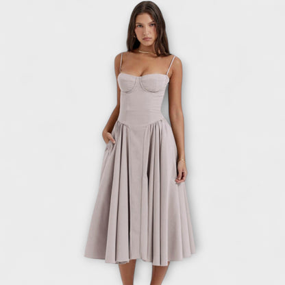 Rosalie - Elegante vestido de corsé sin mangas