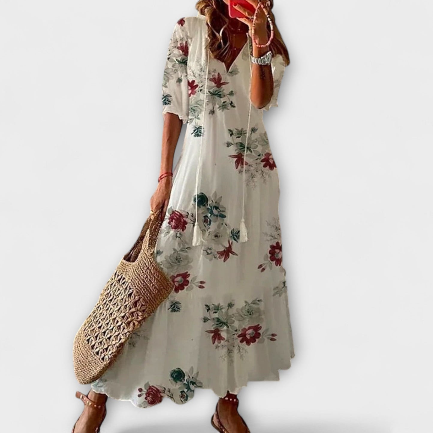Anna – Vestido de verano bohemio femenino con silueta suelta