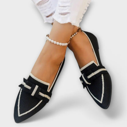Zapatos planos de mujer con diseño de nudo