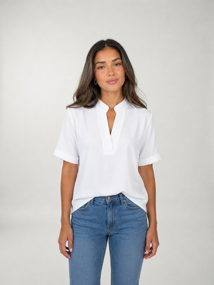 Elisa | Blusa elegante con cuello refinado