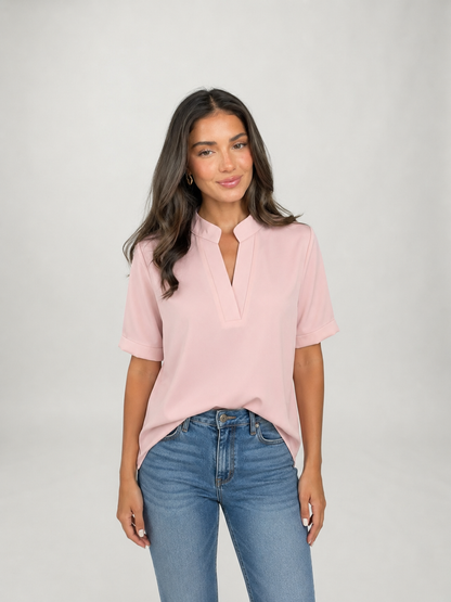 Elisa | Blusa elegante con cuello refinado