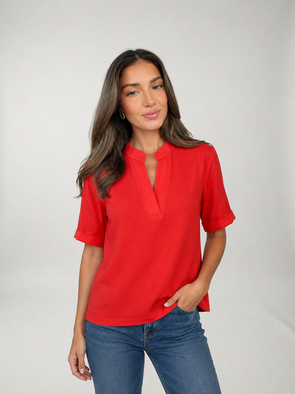Elisa | Blusa elegante con cuello refinado